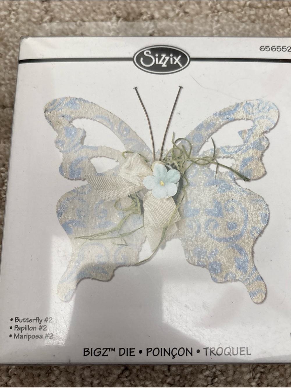 Sizzix Butterfly #2 Bigz 4-3/8x3-3/4in Metal Cutting Die 656552